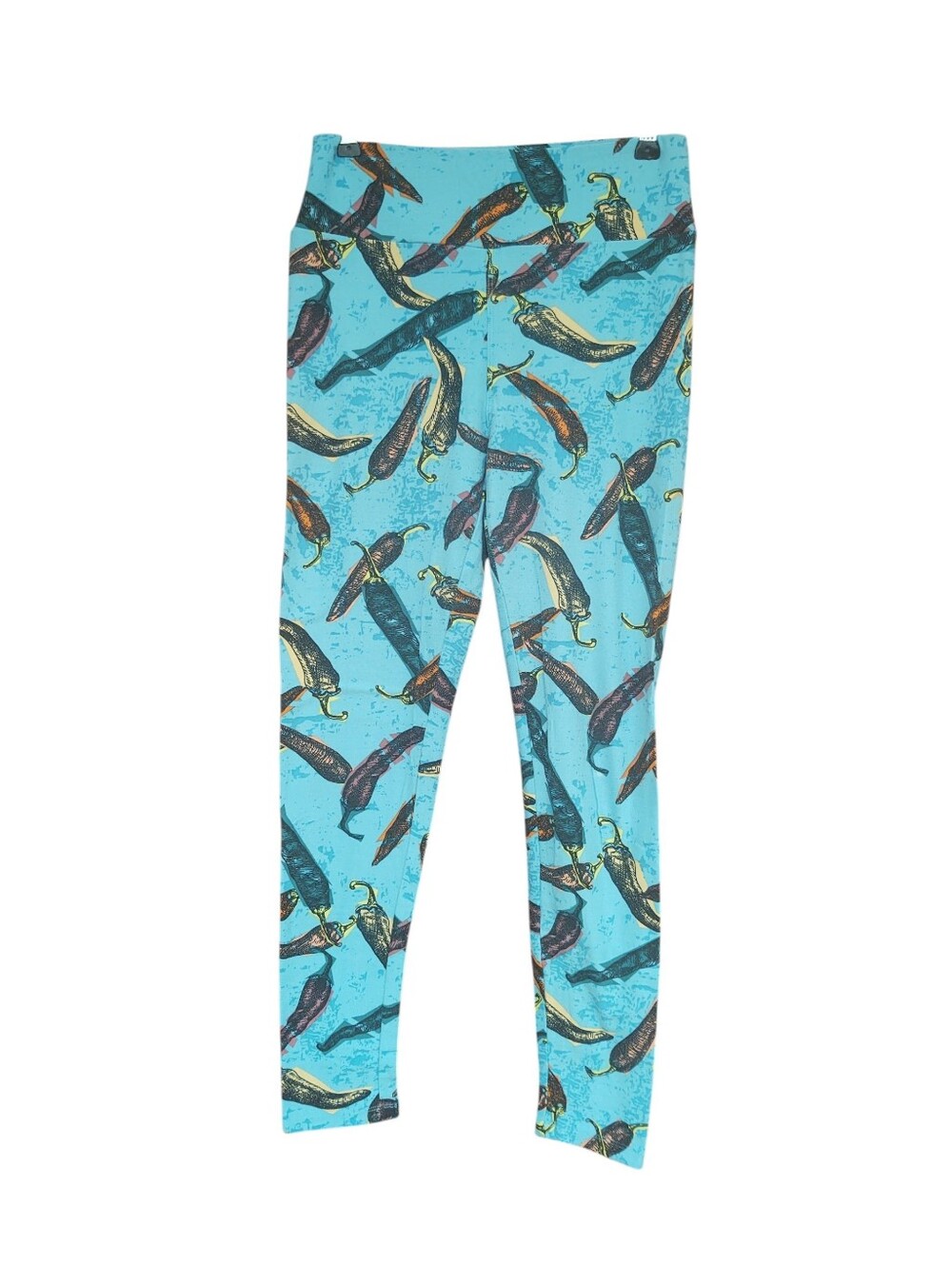 Women's LuLaRoe Blue  Pepper-Print Stretch Leggings One Size
